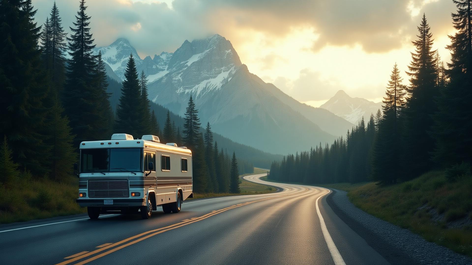 Mountain road at sunrise — Adventure Auto Glass